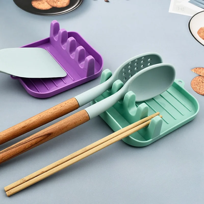 Kitchen Organizer Useful Things for Kitchen Spoons Holder Spoon and Chopsticks Rest Stand for Lids Pot Kichen Tools Gadgets Bar