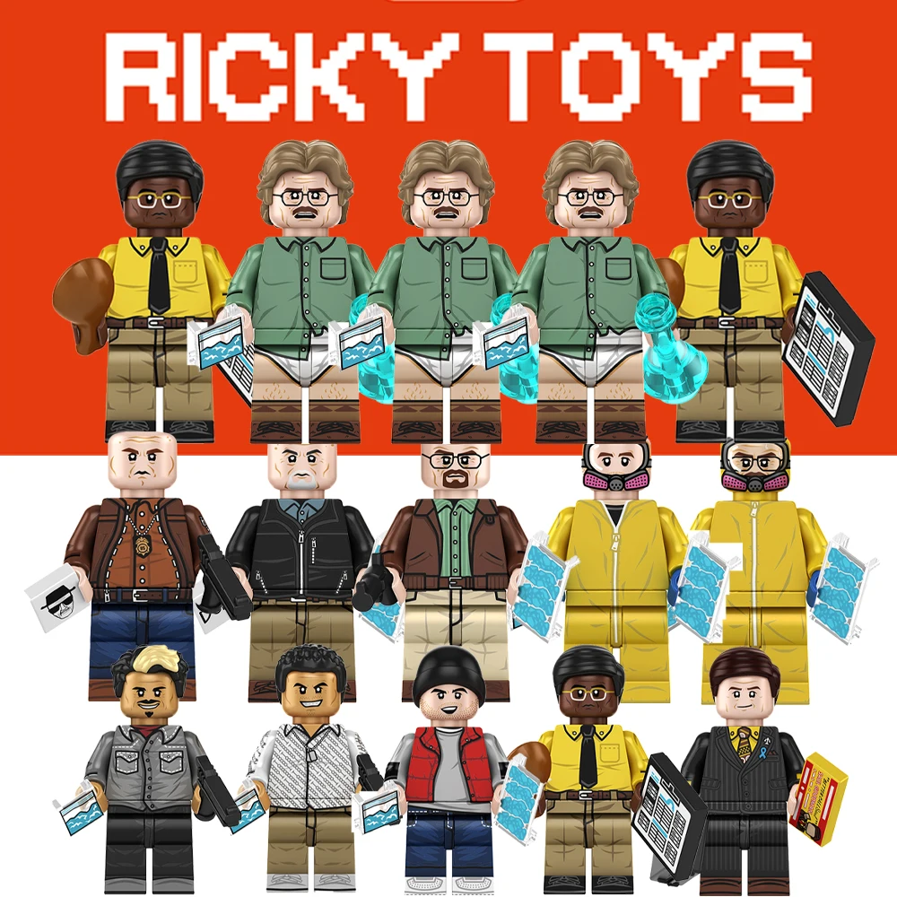 

2026 Конструктор Mr. White Jesse Pinkman: Новые игрушки, подарки, мини-фигурки, строительные блоки для детей