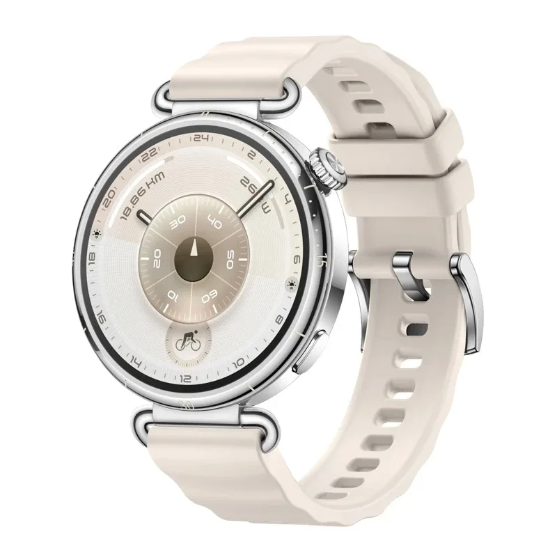 Correa de silicona oficial para Huawei Watch GT6/GT5/GT4, pulsera deportiva de 41mm para Huawei Watch GT5 Pro/5 de 18mm, pulsera ondulada de 42mm