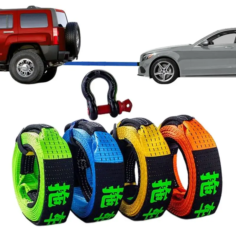 

Towing Strap Heavy Duty High Strengthened High Elastic Car Towing Rope For Car Truck Atv Utv Suv For Driver Use Car Accessories