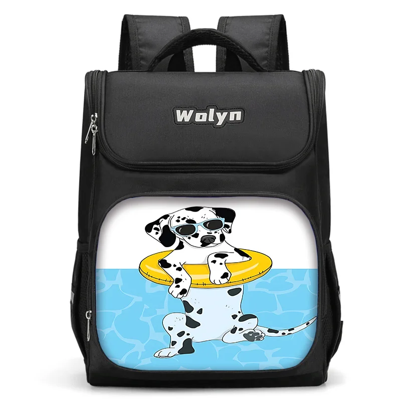 

Cartoon Dog 101 D-dalmatians Large Child Backpack Boy Girls School Bag For Men Women Traveling Backpack Durable Multi Compartmen