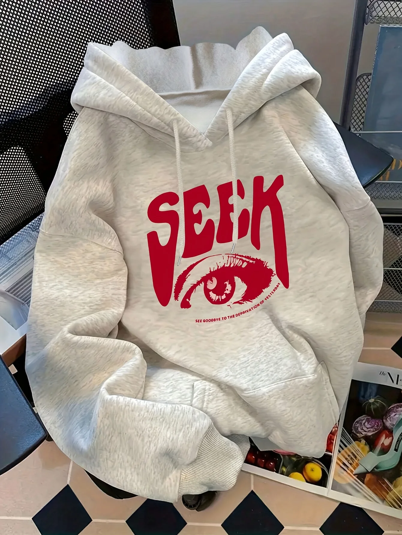 

Eye Graphic Printing Autumn and Winter Cotton Men's and Women's Hoodies Casual Outdoor Street Sports Loose Training Brand Trend