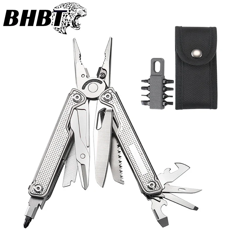คีมอเนกประสงค์ NEW BHBT 25-in-1 มีดพกพาสำหรับฉุกเฉิน กระเป๋าเป้กลางแจ้ง อุปกรณ์เอาตัวรอดสำหรับตั้งแคมป์ เครื่องมืออเนกประสงค์แบบพกพา ของขวัญ