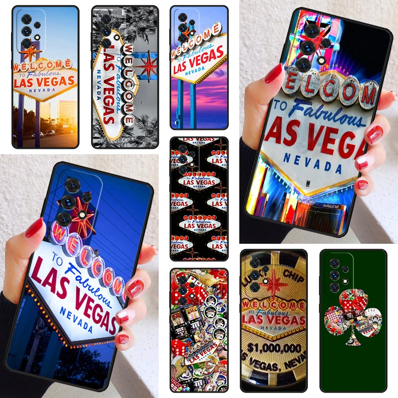 Las Vegas Nevada Gamble Case Cover For Samsung Galaxy A52 A72 A73 A20e A21S A50 A70 A11 A12 A42 A31 A40 A51 A71 A32 A80 A91