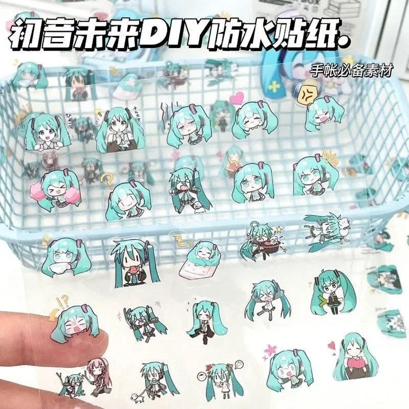 

Hatsune Miku Stickers Anime Peripheral Cute Cartoon Diy Guka Decoration Kawaii Nail Stickers As Birthday Gifts for Friends New