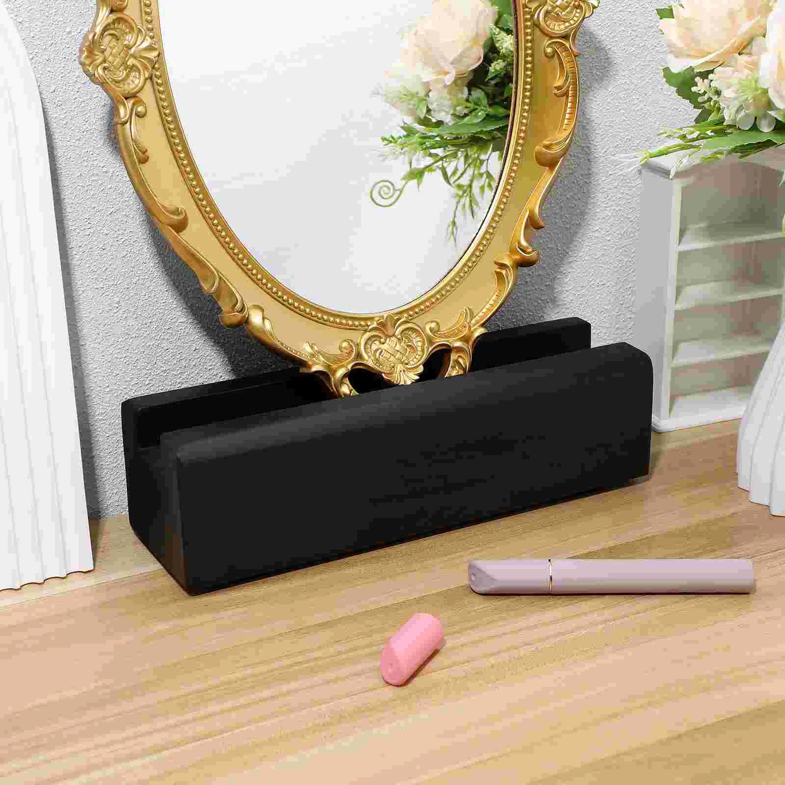 Solid Wood Light Mirror Base Support Frame Wooden Multi-use Stand for Home Accessory Household Decoration