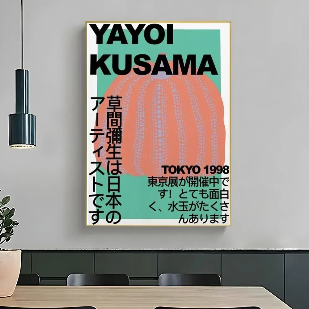 1pc Yayoi Kusama Tokyo Exhibition Poster Paper Print Home Bedroom Entrance Bar Cafe Art Painting Decoration