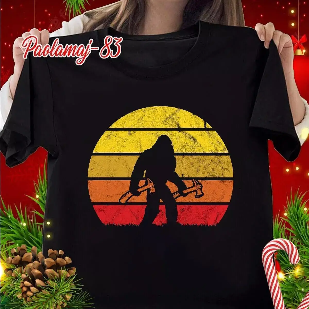 Funny Sasquatch Axe Throwing T-shirt Bigfoot Ax Thrower Gift  Hatchet