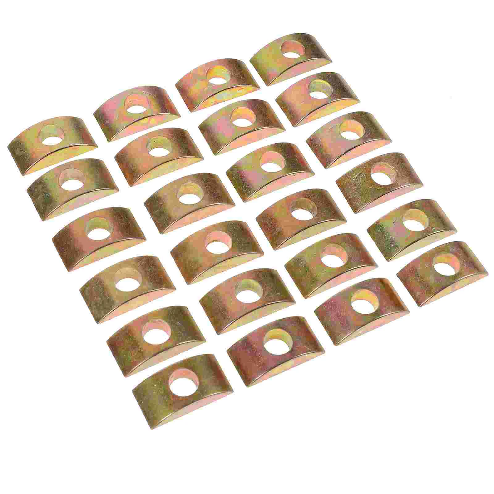 25pcs Half Moon Washers Furniture 4-in-1 Connectors Table Bed Assembly Spacers bed frame hardware Wardrobe 4-in-1 Connector