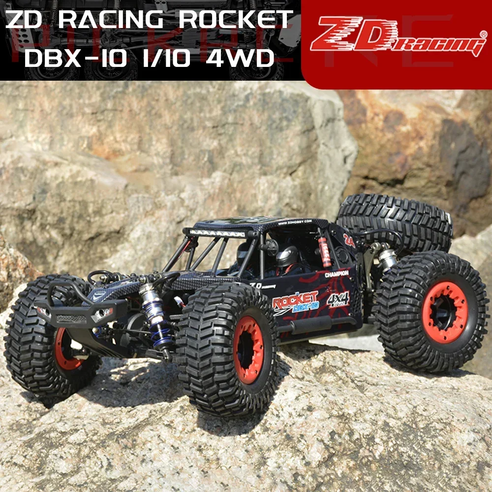 ZD Racing ROCKET DBX-10 1/10 4WD 80km/H 2.4G Brushless High-speed RTR RC Model Car Desert Buggy Off-road Vehicle Adult Boy Gifts