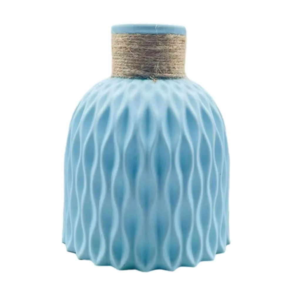 Water Ripple Plastic Vase Wave Flower Pot Arrangement Modern Nordic Style Home Living Room Desktop Decor Ornament