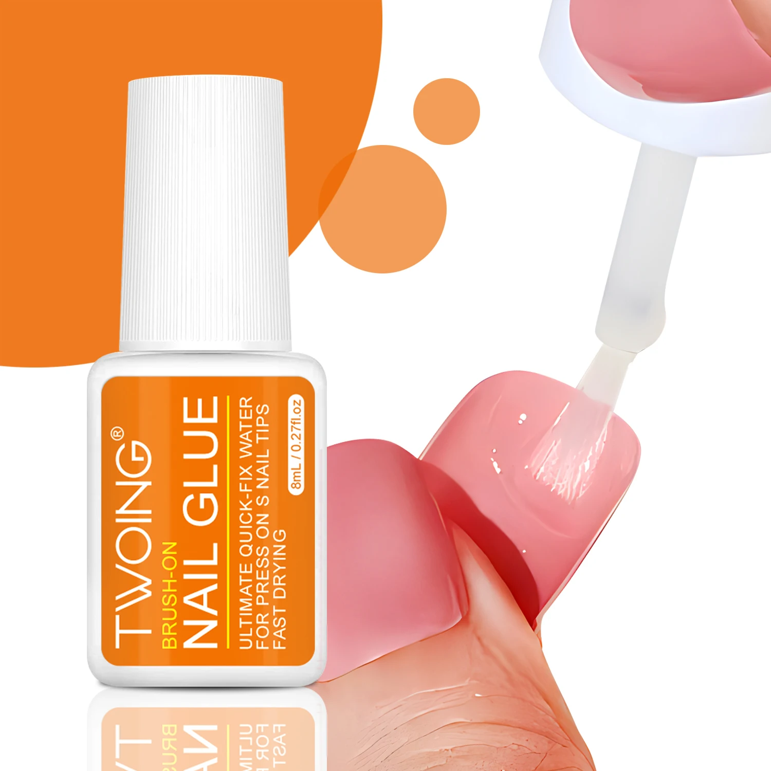 Super Strong Nail Glue For Press On False Nail Tips, Acrylic Fake Nails,Long-lasting Adhesion, Rhinestone Glue With Fast Drying