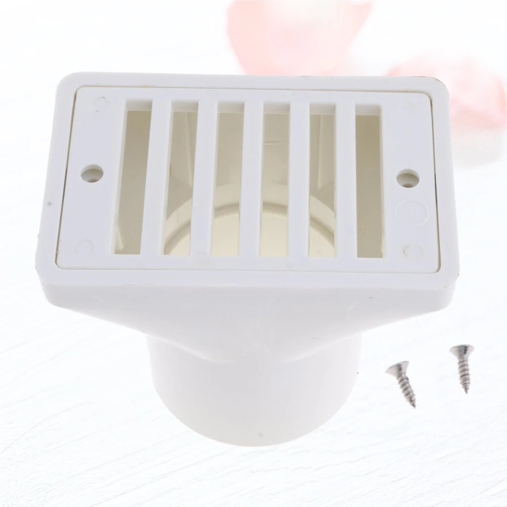 

1.5-Inch Swimming Pool Bottom Square Main Drainer Durable Plastic Floor Drainer Tool Automatic Shut-Off For Spa Pond Outdoor