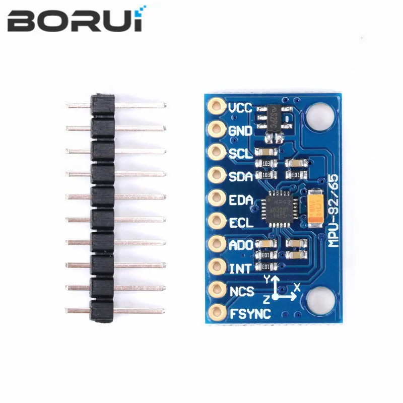 1Set SPI IIC/I2C GY-9250 MPU 9250 MPU-9250 9-Axis Attitude +Gyro+Accelerator+Magnetometer Sensor Board Module MPU9250 3-5V Power