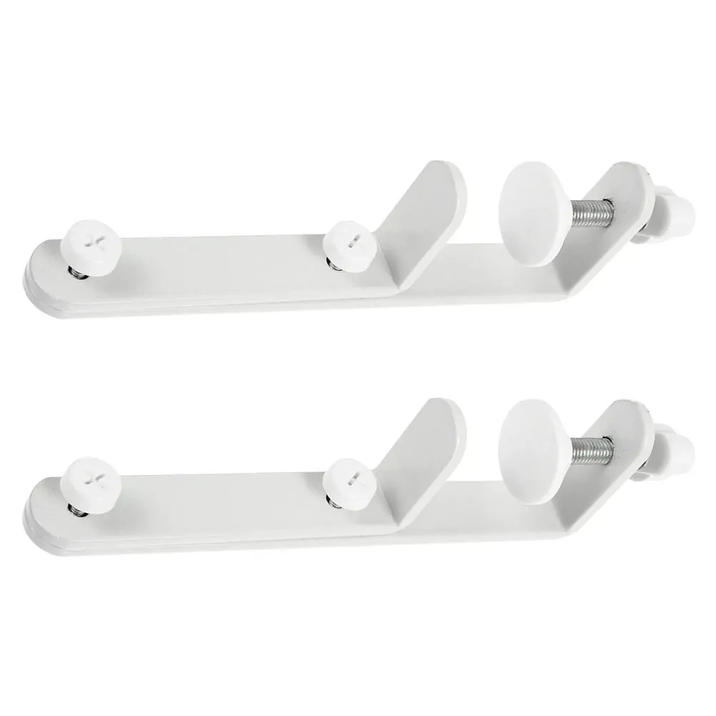 2pcs Panel Stand Desk Support Bracket Iron Mount Connector For Tabletop Display Storage Rack Pegboard Desk Bracket Connector