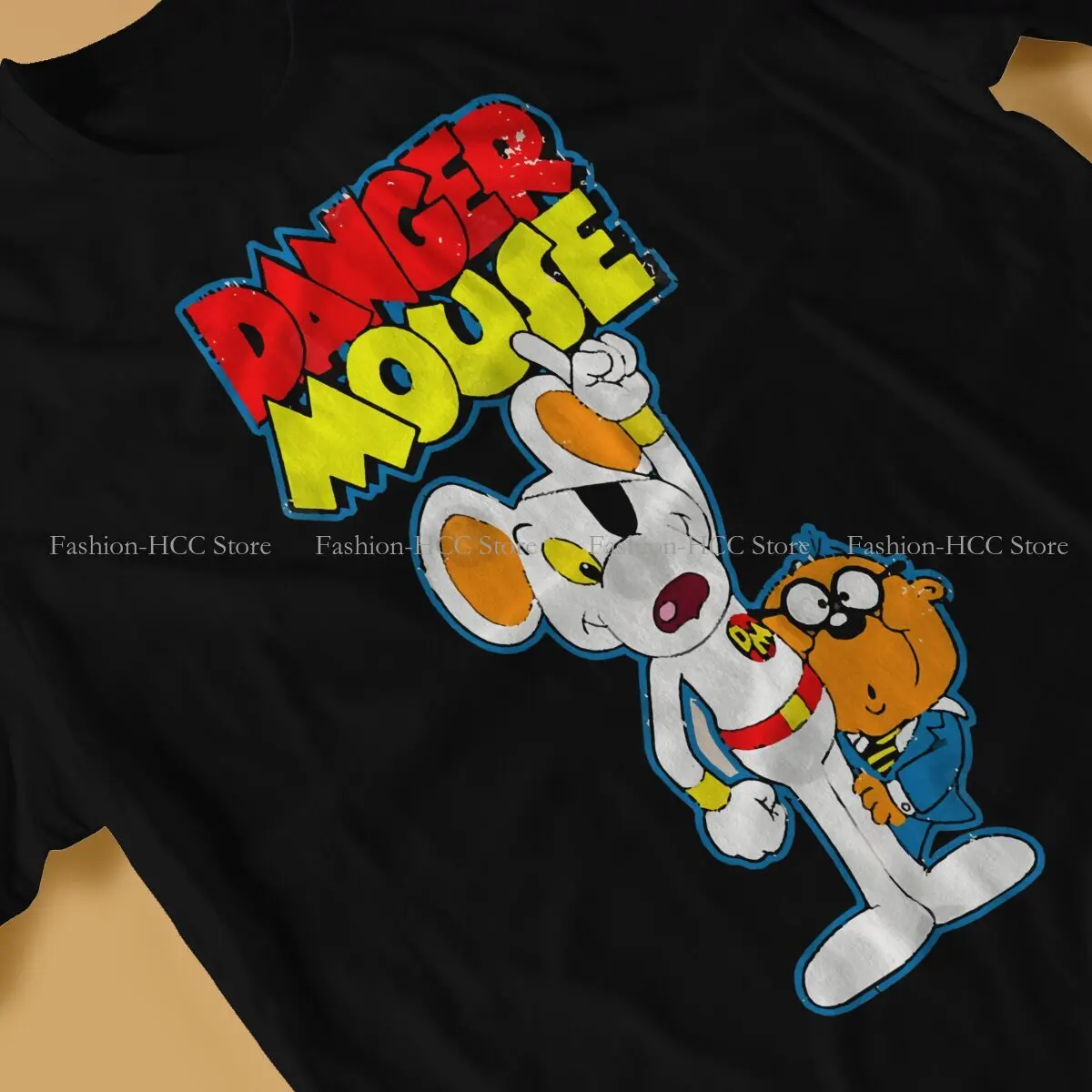 LOOK Danger Mouse Cartoon Movies T Shirt Classic Teenager Gothic Loose O-Neck TShirt Top sell  Harajuku Men's Streetwear