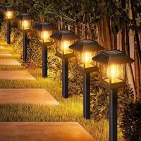 Solar Lights Outdoor 1/2/4/6 Pieces Waterproof Retro Warm White Tungsten Wire Car on/off Garden Decoration Lawn Terrace Yard