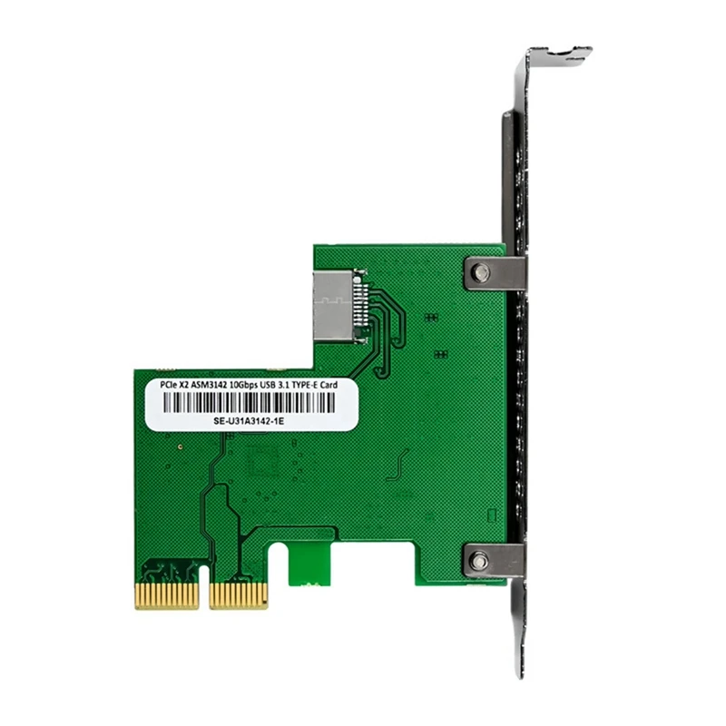 NEW-PCIE Expansion Card PCI Express X2 Single Port TYPE-E USB3.1 10Gbps Expansion Card ASM3142 Chip For Desktop Laptop