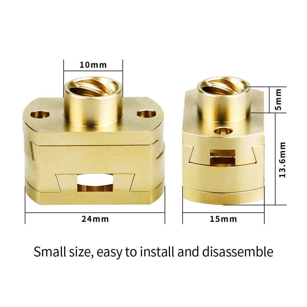 3D Printer T8X8mm Oldham Coupling High Quality Coupler With T8x8mm Nut For Ender3/CR10 T8 Z-axis Screw Voron VzBoT 3D printer