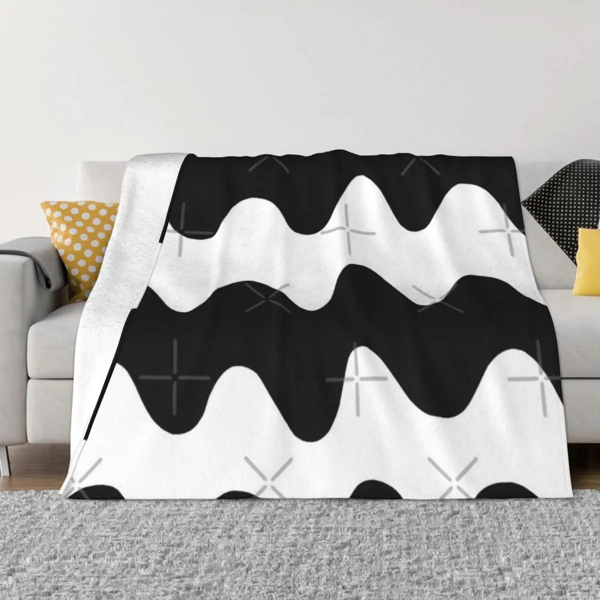 Marimekko Pattern A Ultra-Soft Micro Fleece Blanket