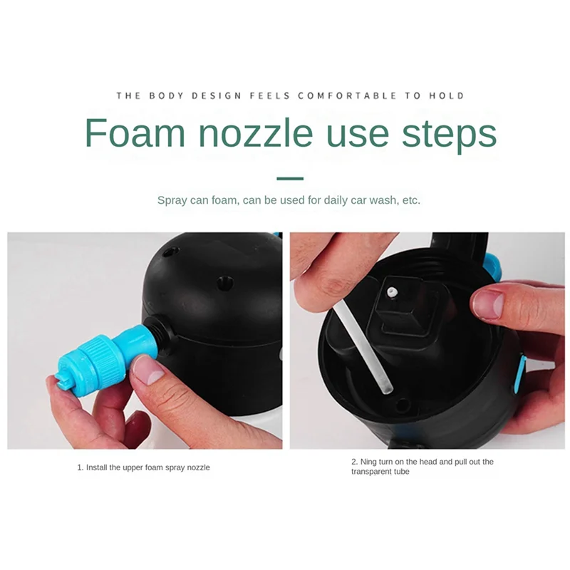 

Classy-1.8L Electric Foam High Pressure Sprayer Dual-Purpose Multifunctional Air Pump Nebulizer For Car Washing And Irrigation