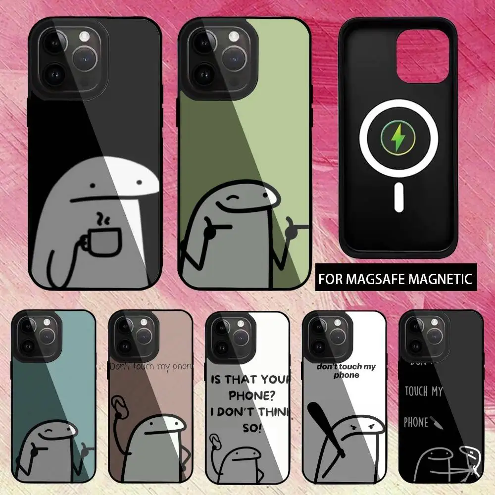 

Dont Touch My Phone Phone Case For iPhone17,16,15,14,13,12,11 Plus,Pro Max Magnetic Magsafe Wireless Charging