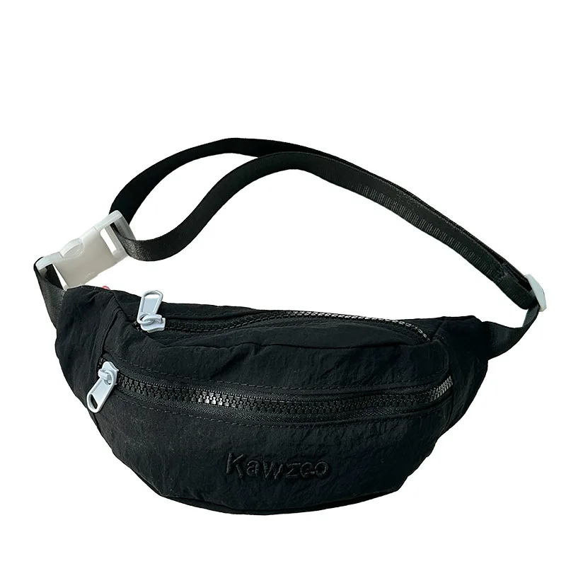 رسالة بلون الأولاد النايلون طبقة مزدوجة أكياس الصدر عارضة الرياضة الفتيات حقيبة كروسبودي المحمولة الاطفال حقيبة كتف الخصر حزمة