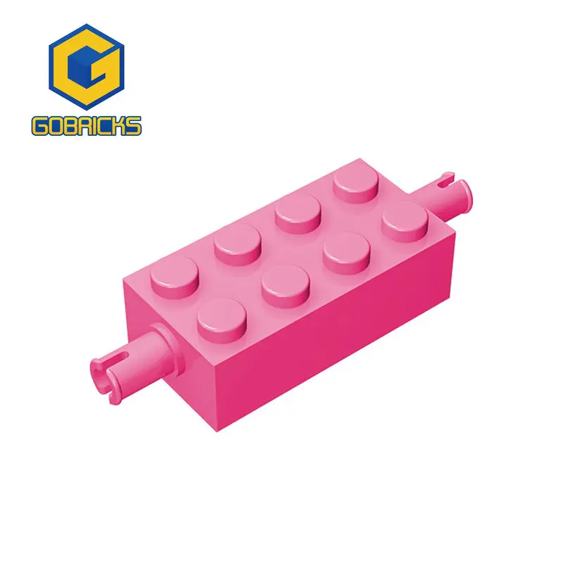 Gobricks 6249 10Pcs Modified 2x4 Parts Bricks with Pins Compatible MOC DIY Building Blocks Particle Puzzle Toys Gift Model Sets