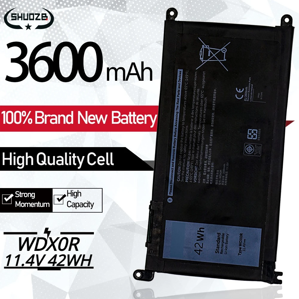 

New WDXOR Battery For Dell Inspiron 7000 15 7560 5538 5565 5568 P61F 14 7460 5468 7569 7472 7570 7560 WDX0R 3CRH3 P66F P58F P61F