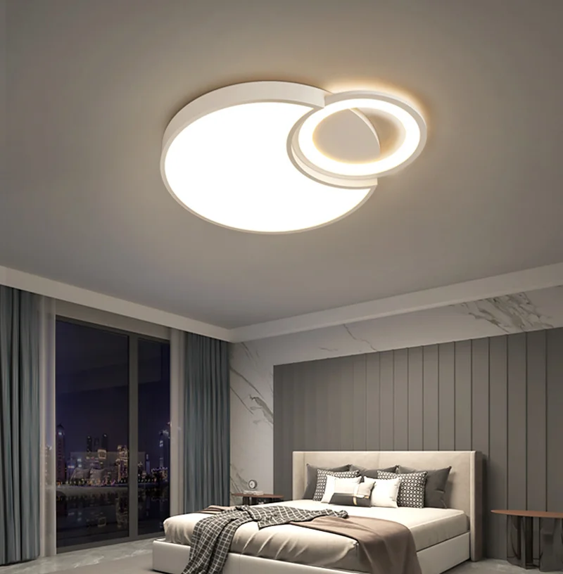 Led Ceiling Lights Modern Indoor Ceiling Lamp For Living Room Bedroom White Led Round Square Acrylic decoration Creative Fixture image 6