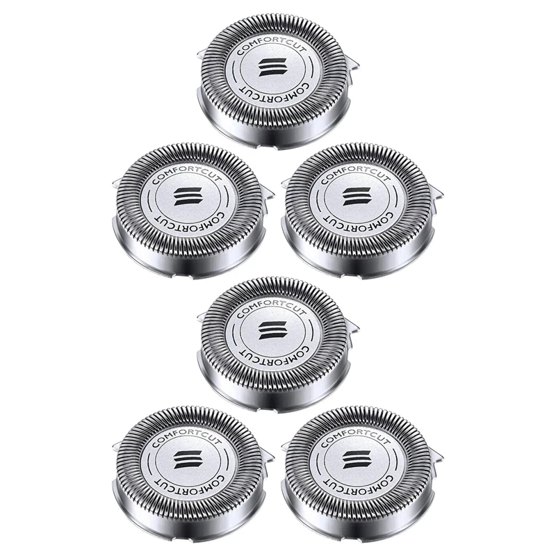 6Pcs SH30/50/52 Shaver Replacement Heads For Philips Electric Shaver Series 1000, 2000, 3000, 5000 Blade Head