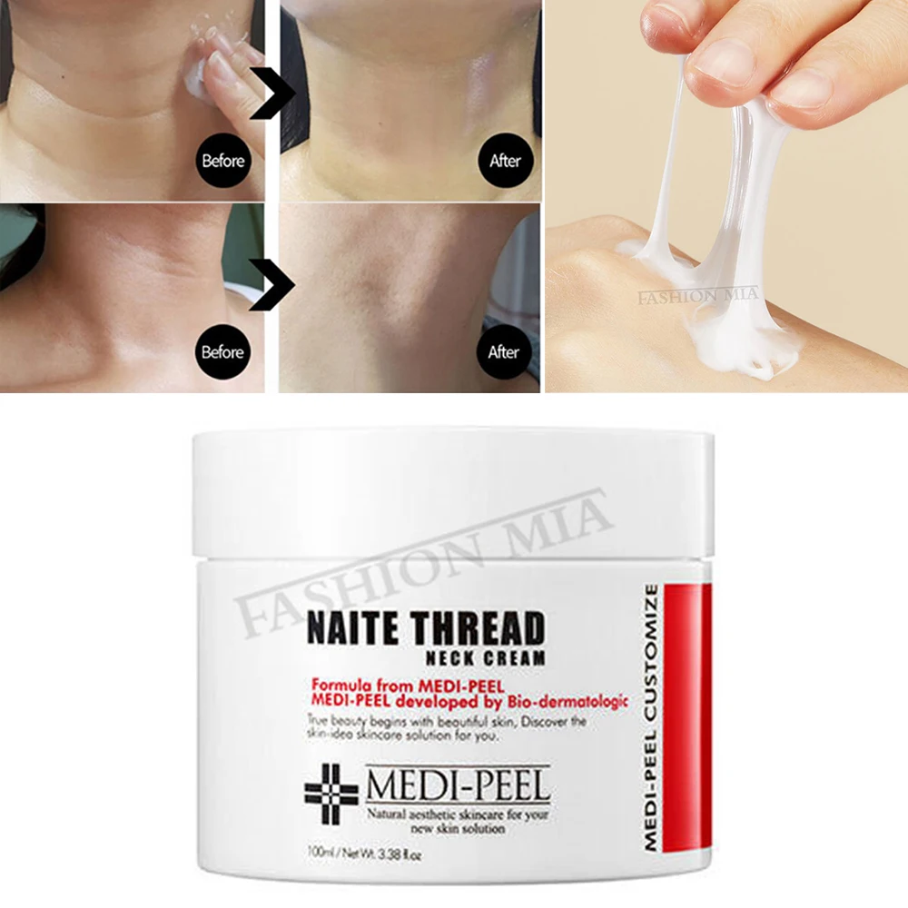 

100ml Korea Original Neck Cream Hydrolyzed Collagen Peptide Thread 5% Adenosine Solution for Improve Facial Neck Wrinkle Freckle