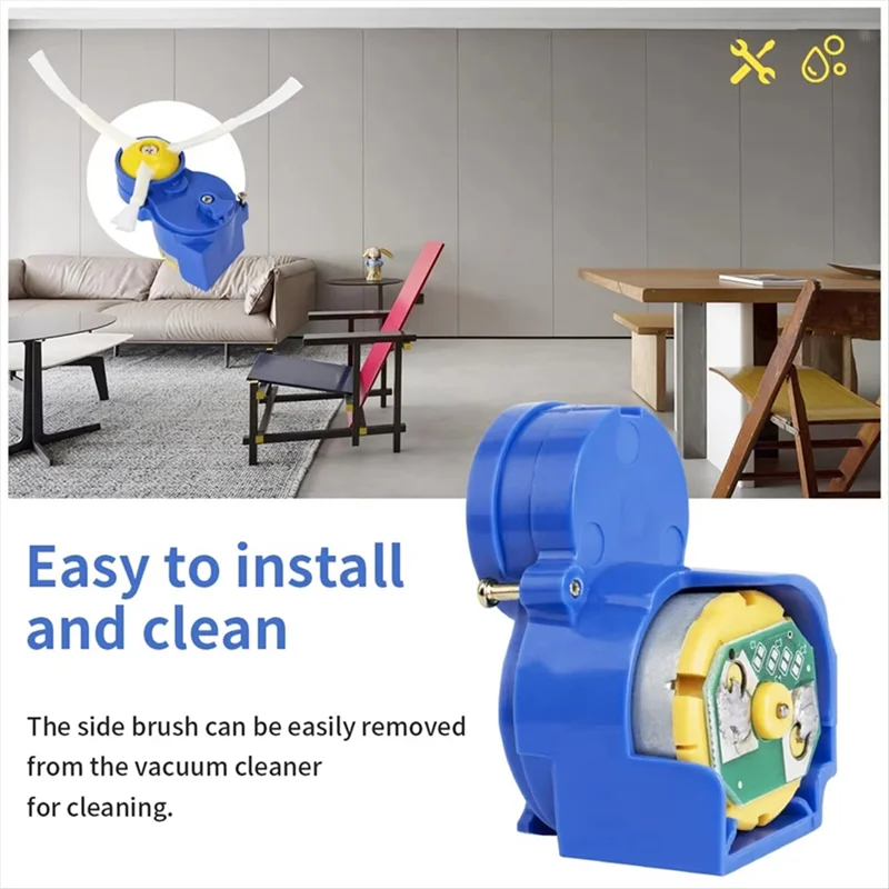 محرك فرشاة جانبية متوافق مع A78E لـ Irobot Roomba، يناسب معظم المكانس الكهربائية من السلسلة، والمتانة والكفاءة المحسنة