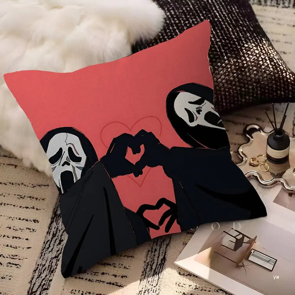 S-SCREAMS Horror Movie Pillow Gift Home Office Decoration Pillow Bedroom Sofa Car Cushion CoverPillow Case