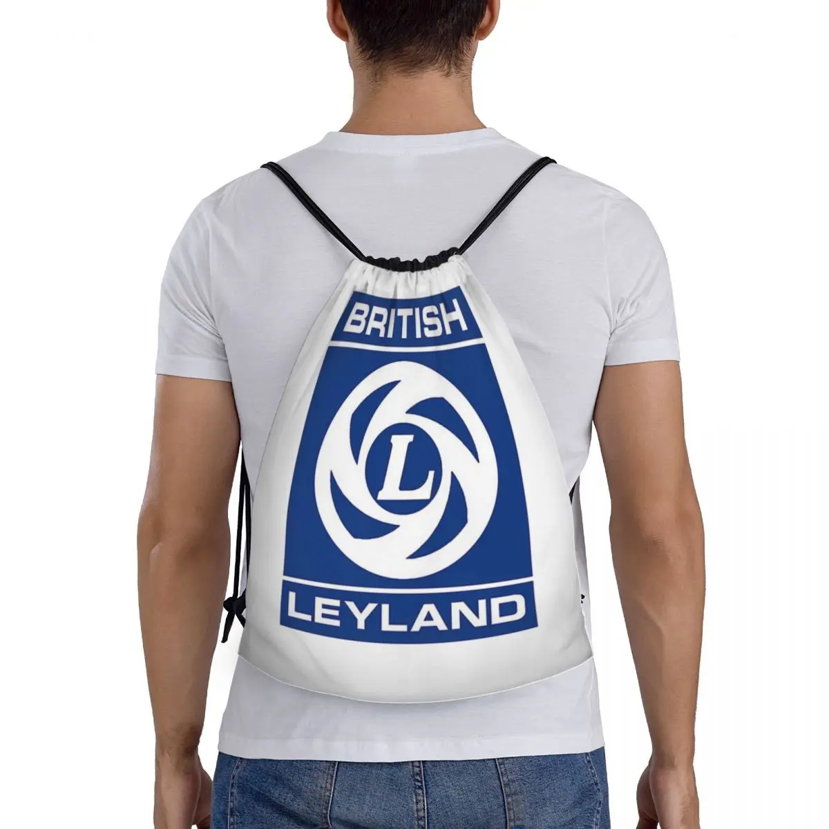 

British Leyland Logo Backpacks Fashion Portable Drawstring Bags Sports Bag Book Bags For Travel Students
