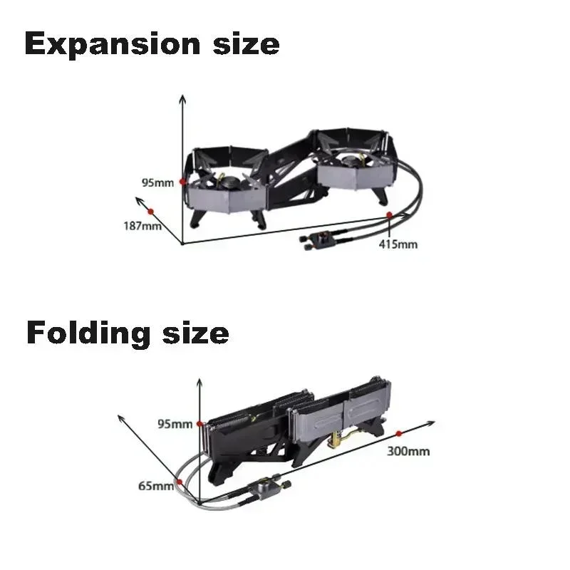 

BRS-32 Складной ветрозащитный индивидуальный переключатель управления, клапан, газовая печь, сверхлегкая печь с двойной головкой, портативная портативная печь для путешествий на открытом воздухе