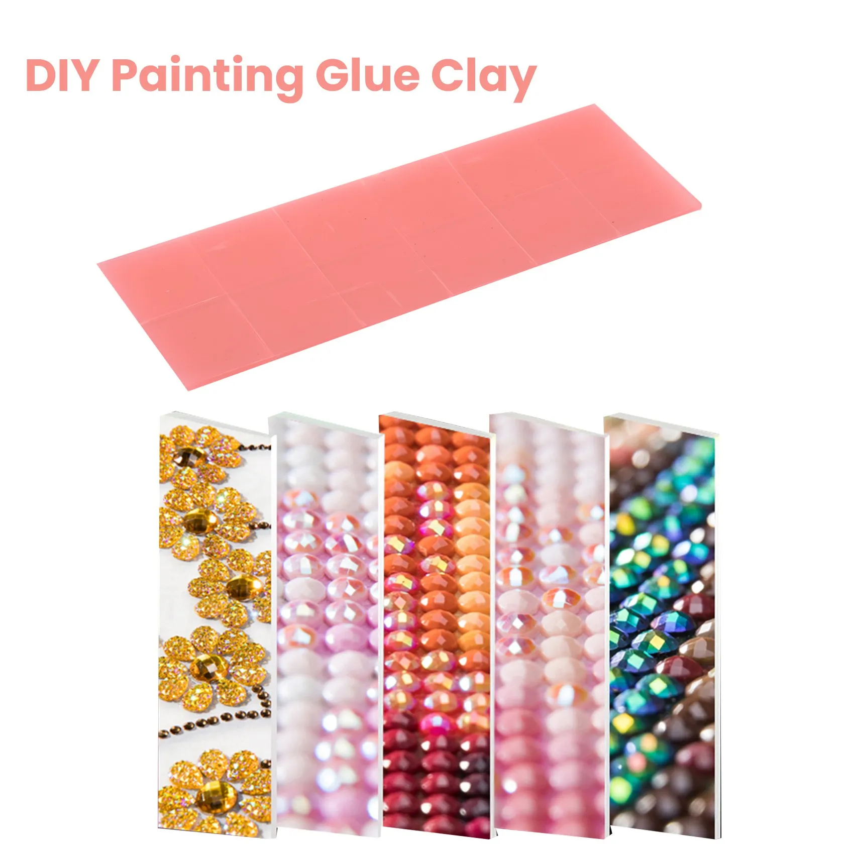 

MALL 60 шт. 5D клейкая глина экологическая DIY Алмазная вышивка клей для вышивки-набор инструментов для рисования (2x2 см)