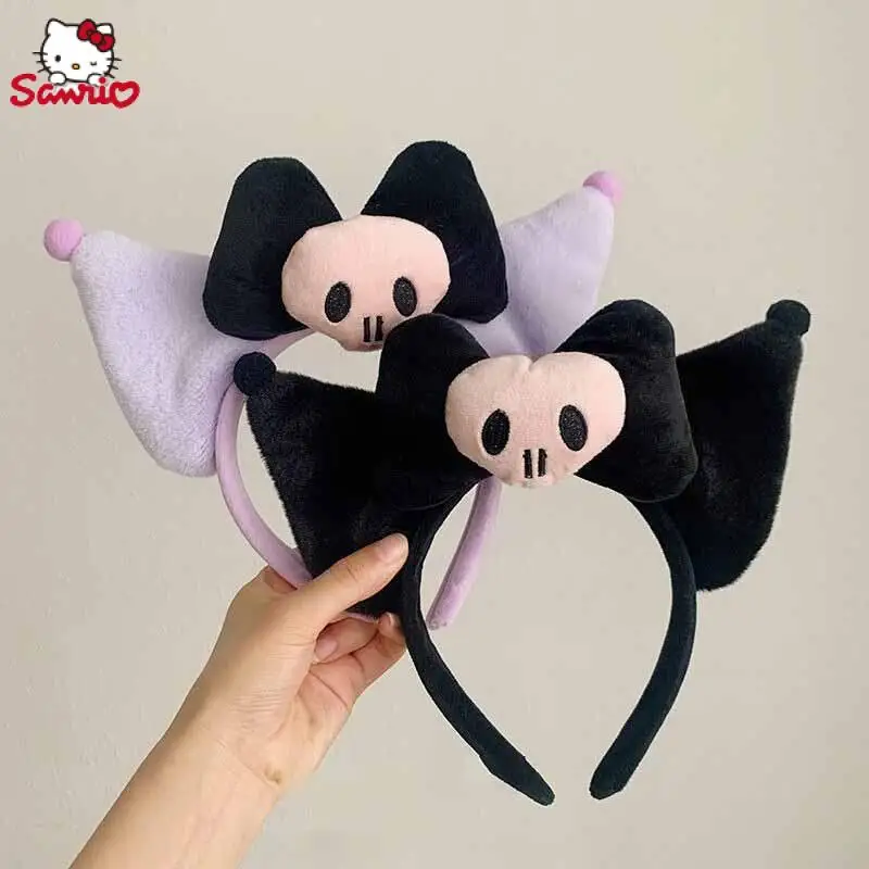 

Kawaii Sanrio Anime Hair Band Cute Kuromi Cartoon Y2K Wash Face Headwear Hairpin Atmosphere Sense Ear Headband Gifts for Girls