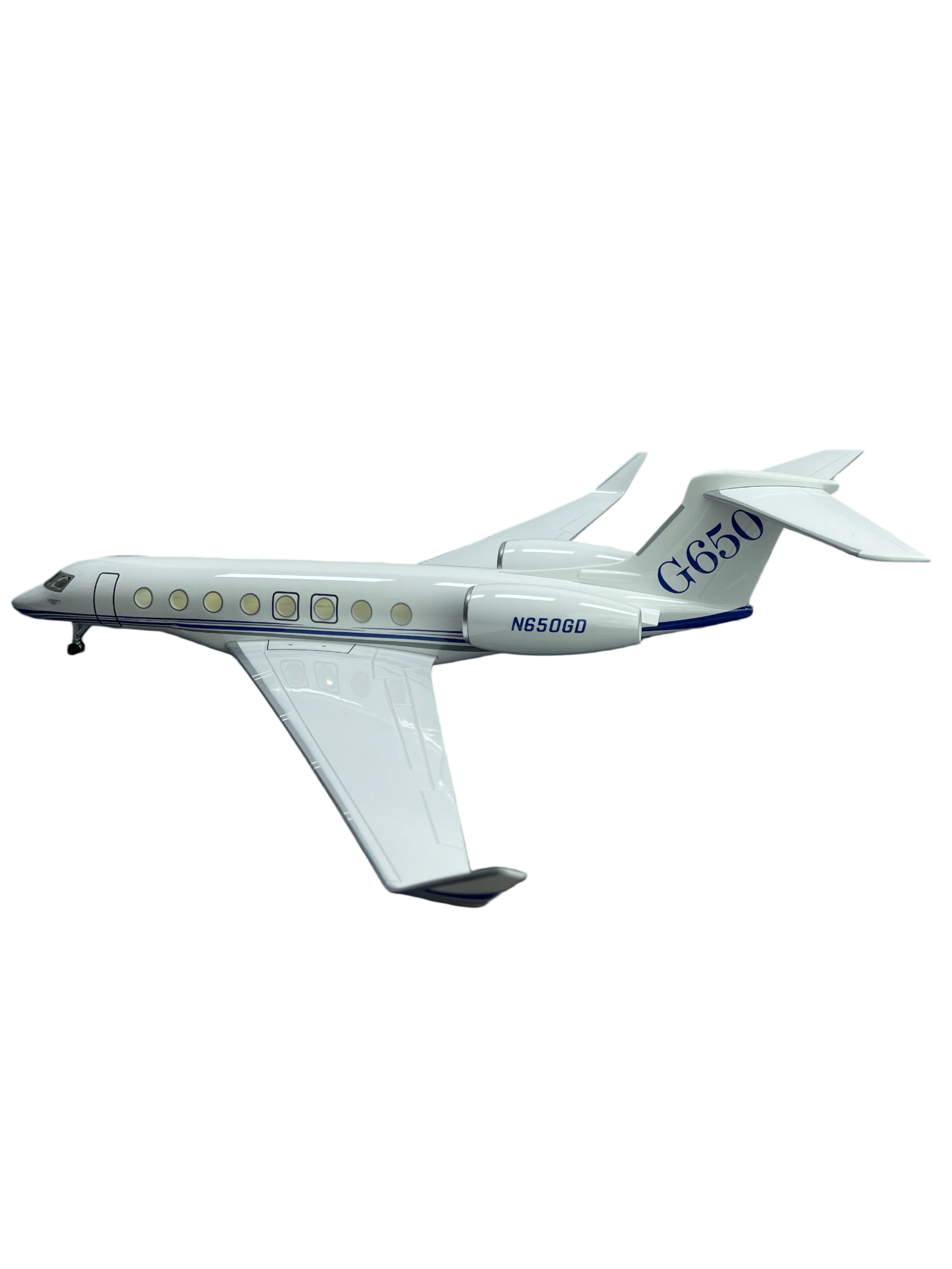 Gulfstream G650ER 1/400 Scale Diecast Metal 21cm, Business Jet Model, Airport, Collectible for Adults, Toys for Children, Gift