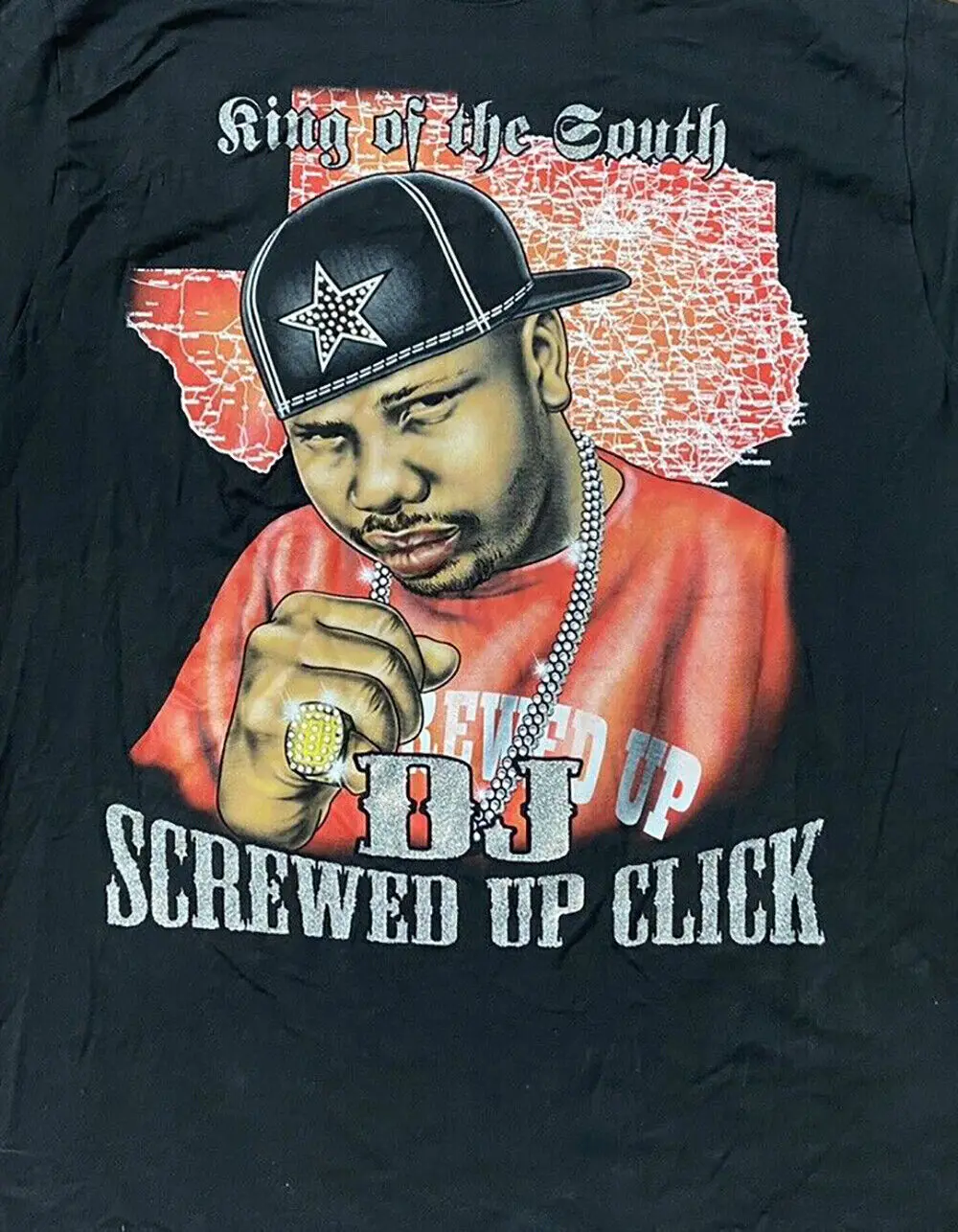 VTG DJ SCREW Screwed Up Click TShirt Classic Black Mens Unisex S-5XL NE2319