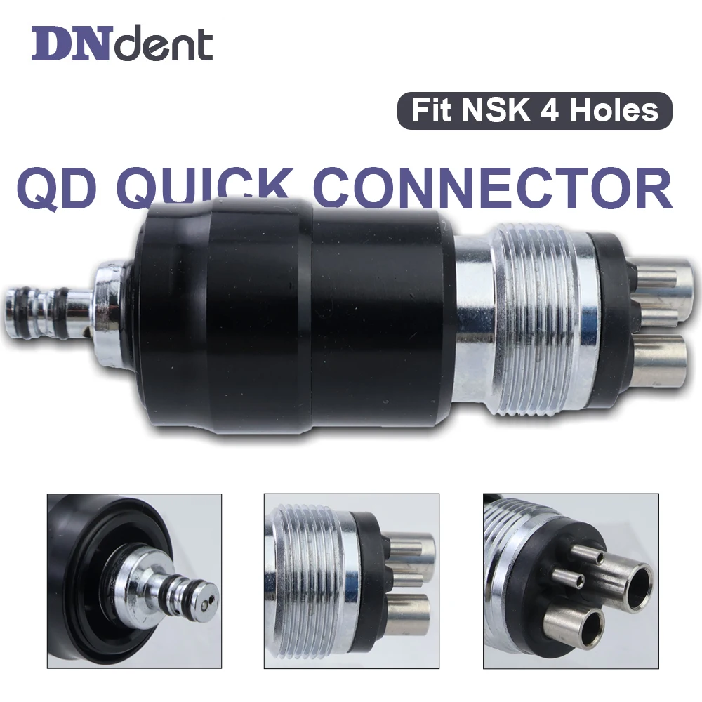 Dental Quick Coupler Swivel Coupling Adaptor 4hole Fit N*K QD High Speed Handpiece Dentistry Tools