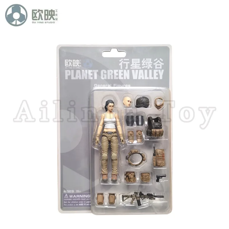 Ou Ying Studio 1/18 Planet Green Valley PGV 3.75 بوصة عمل الشكل EFSA Iva Spacesuit وذكر الشكل أنيمي نموذج