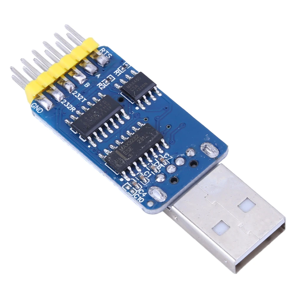 CP2102 Adattatore USB-UART da USB a seriale 6 in 1 Convertitore da USB a seriale multifunzionale USB-TTL/RS485/232 TTL-RS232/485 da 232 a 485