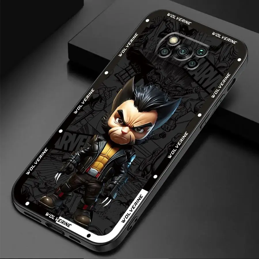 Marvel Deadpool Phone Case for Poco F1 F3 F4GT F5Pro X3 NFC Pro X4Pro5G X4GT X5 Pro5G M3 Pro 5G M4 Pro 5G M5s C40 C50 C51 C61