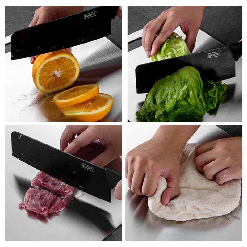 Kitchen Stainless Steel Cutting Board Vegetable Meat Cutting Board Chopping Block Kitchen Accessories Fruit Tool