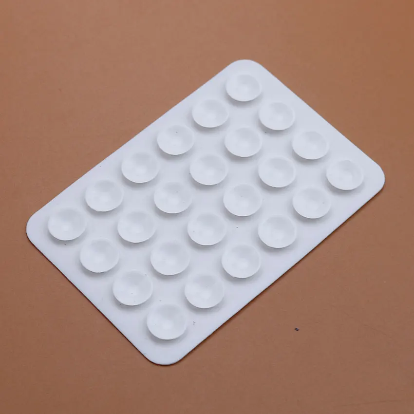 JCD 18 Color Backed Silicone Suction Pad For Phone Fixture Suction Cup Backed Adhesive Silicone Rubber Sucker Pad For Fixed Pad