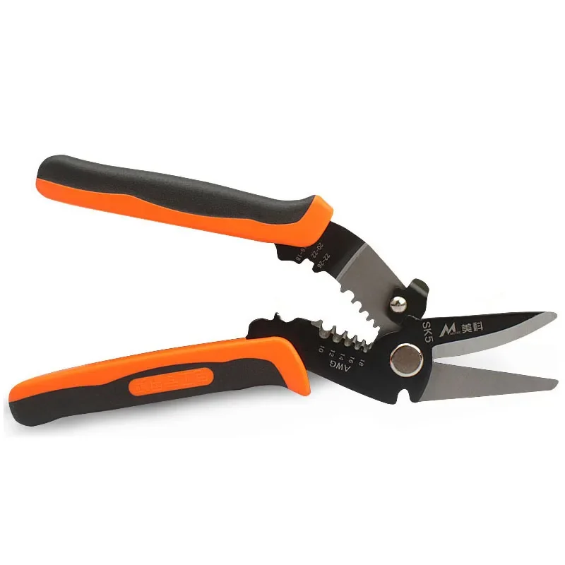 Wire Stripper Decrustation Pliers Cable Wire Stripper Cutter Manganese Alloy Steel Anti-rust Crimper Household Electrician Tools
