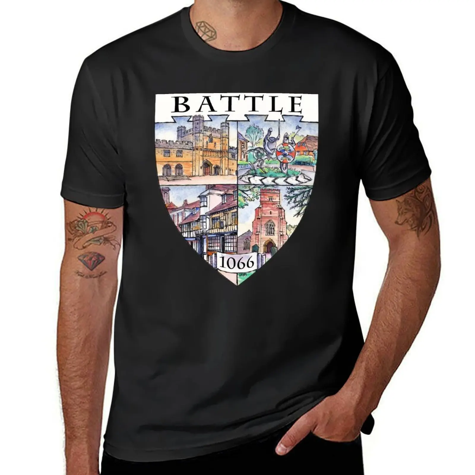 

Battle 1066 T-Shirt oversized customs design your own vintage clothes mens vintage t shirts