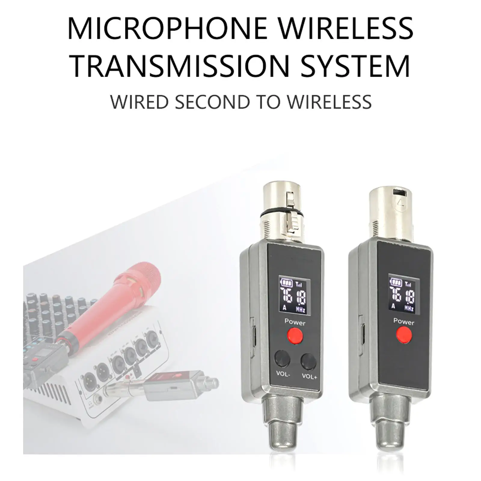 Microfoon Wireless System Zender Ontvanger Dual Mode Xlr Aansluiting Verstelbare Sound 24 Bit Voor Geluid Console Speaker