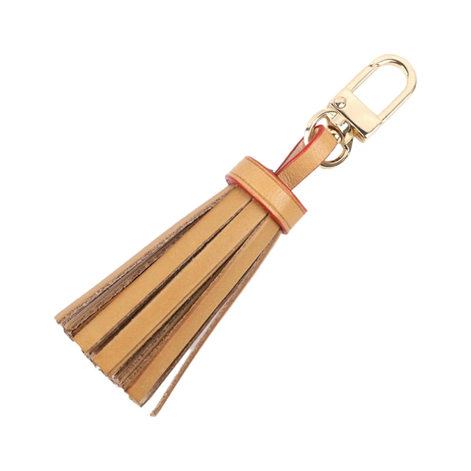 PU Leather Tassel Keychain Charm Ornament Boho Key Rings Fringe Keyring for Pouch Purse Jewelry Wallet Handbags Accessories